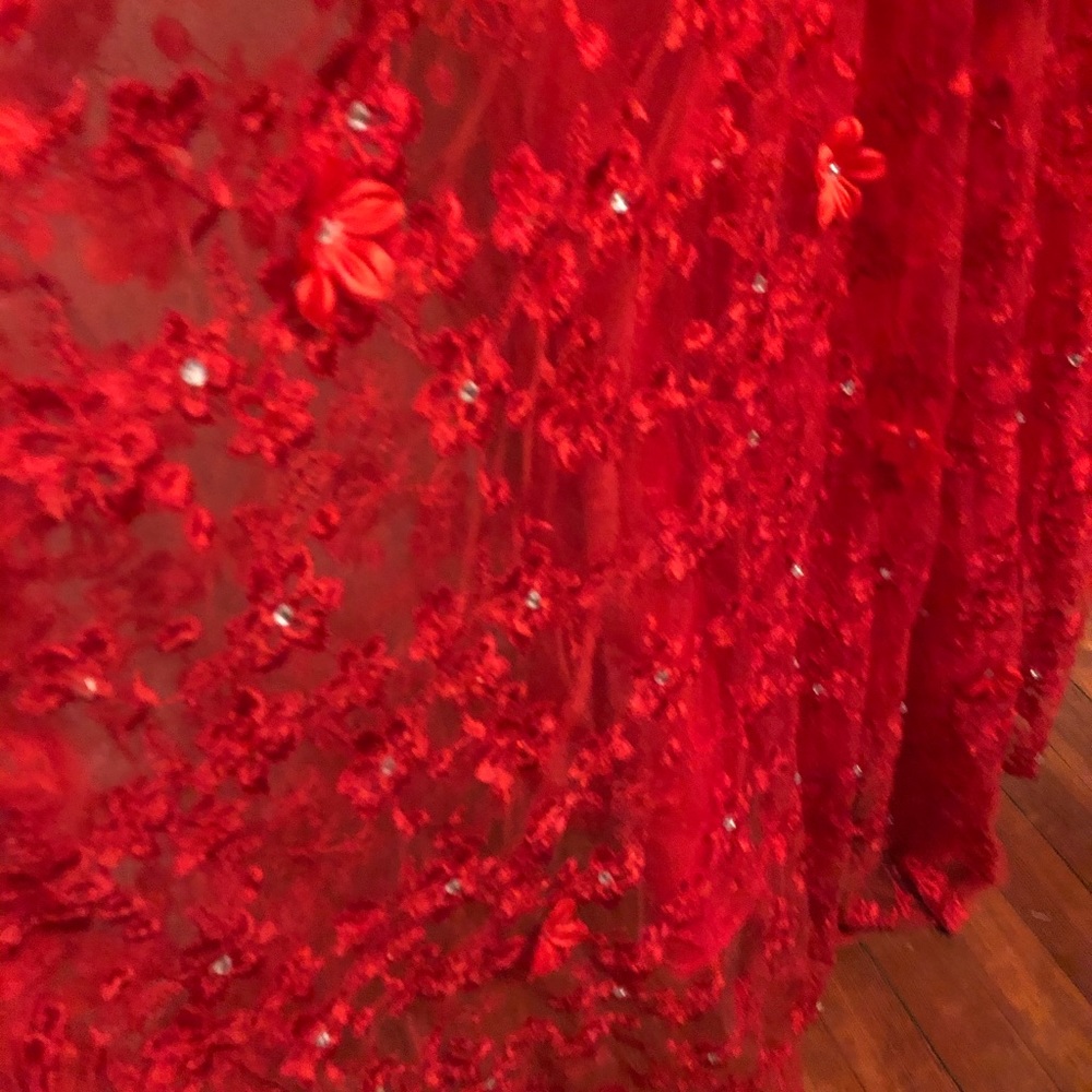Woman long sleeve Prom dress. Bust 36, waist 24.